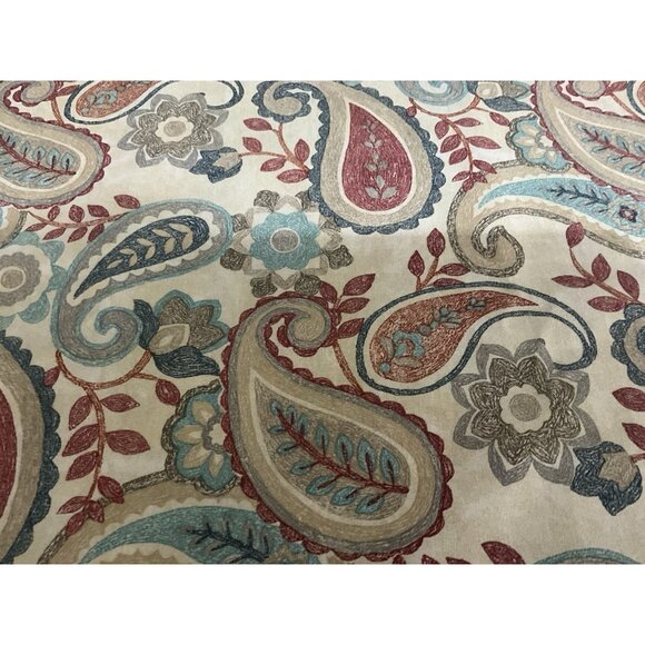 Richloom Solarium Fabric Paisley Floral Screen Print Home Decor Weight 5 Yards - Picture 14 of 16